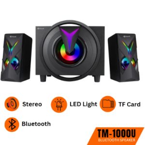 Kisonli TM-1000U 2.1 / Bluetooth, MicroSD ,remote   House Speaker System 4 Inch Mid Range Professional Speaker